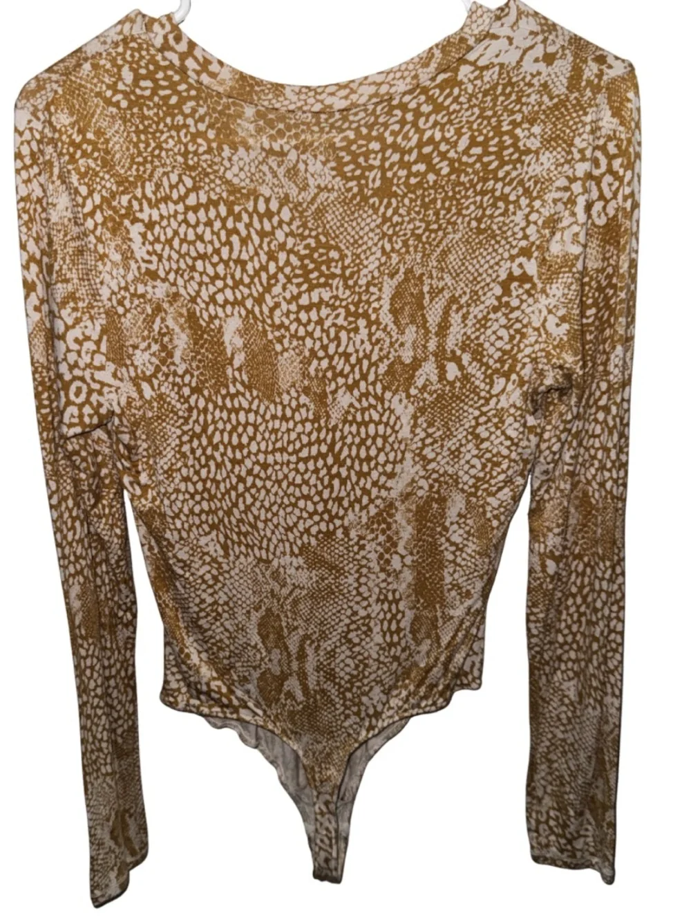 Free People Intimately Gotcha Bodysuit in Mustard Size Medium